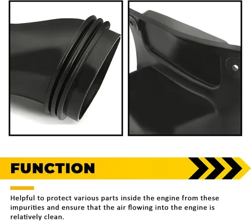 Vista 4 de KUAFU Tubo de entrada de aire compatible con Dodge Challenger 2015-2022 Reemplazo para tubo de entrada de aire de faros delanteros 77072385