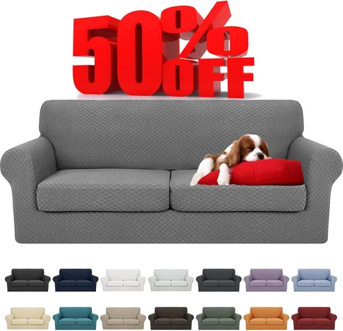Vista 37 de YEMYHOM - Fundas elásticas para cojín individual, protector de sofá, silla, asiento, funda deslizante, funda suave de sofá, reemplazo, grande, a