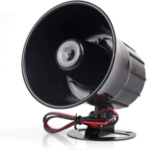 Vista 2 de E-outstanding Alarma de cuerno de sirena de seguridad DC12V 15W para sistema de alarma