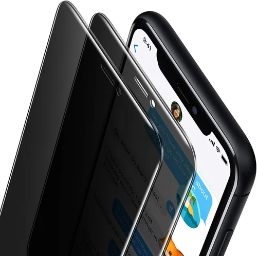 Vista 8 de ORIbox - Protector de pantalla de cristal templado para iPhone 11 Pro, Xs, X (5.8 pulgadas). Protector de cristal templado para pantalla, 3