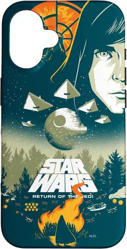 Vista 32 de Star Wars Funda con póster de película retro ilustrada con el regreso del Jedi para iPhone 17