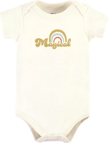 Vista 491 de Hudson Baby baby-girls Cotton Bodysuits 3-pack