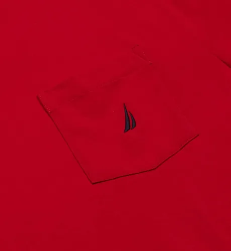 Vista 5 de Nautica Camiseta de manga corta con cuello redondo y bolsillo para hombre
