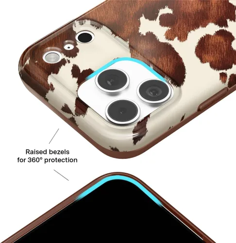 Vista 584 de VELVET CAVIAR Funda para iPhone 15, compatible con MagSafe, probada contra caídas de 10 pies, fundas protectoras de diseño, leopardo color rosa