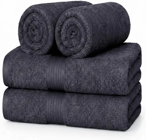 Vista 12 de Ample Decor Toalla de mano de 18 x 28 pulgadas, paquete de 6, 600 GSM, 100% algodón, certificado Oeko Tex, suave, absorbente, gruesa, duradera Beige