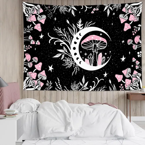 Vista 40 de LB Tapiz de bandera estadounidense de girasoles, tapiz con cita inspiradora, tapiz para colgar en la pared, tapiz floral negro y amarillo, tapices