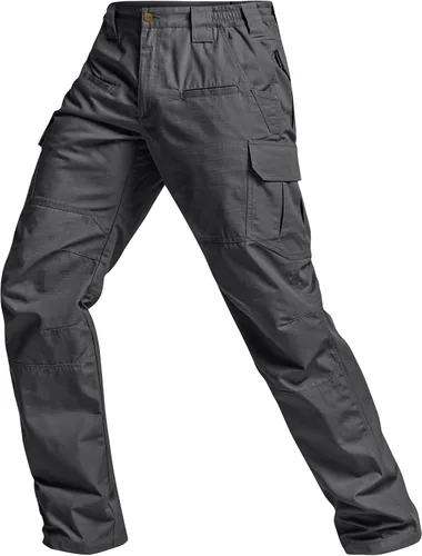Vista 9 de CQR Men's Tactical Pants, Water Resistant Ripstop Cargo Pants, Lightweight EDC Work Hiking Pants, Outdoor Apparel