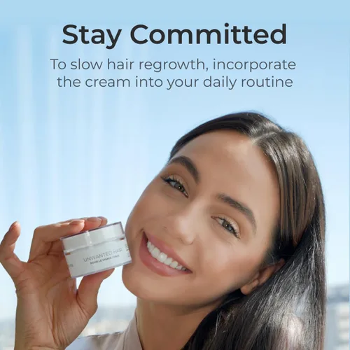 Vista 4 de ELAINE PERINE - Crema inhibidora del vello facial, solución permanente para el cabello facial para mujeres, detiene el crecimiento del cabello