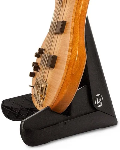 Vista 2 de D&A Guitar Gear Gigstand eléctrico – Soporte plegable compacto para guitarra eléctrica y bajo – Puños protectores de TPU – Soporte portátil de bajo
