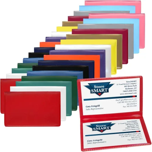 Vista 3 de STORE SMART - Paquete de 10 tarjeteros plegables de plástico - RPP2915VP-10