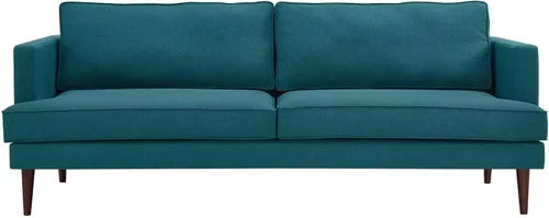 Vista 5 de Modway Sofá moderno contemporáneo de tela tapizada ágil en verde azulado