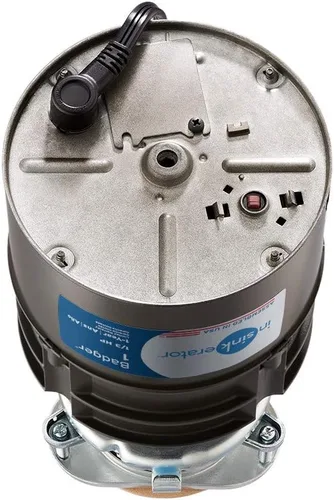 Vista 3 de InSinkErator Triturador de basura con cable, tejón 1, alimentación continua de 1/3 HP y junta de montaje DMG-00 Deluxe, color negro