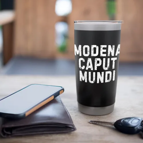 Vista 7 de Modena Caput Mundi - Vaso aislado de acero inoxidable para hombre y mujer