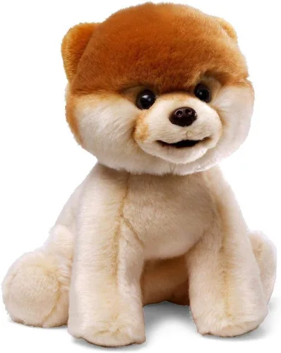 Vista 9 de GUND Boo, El perro más lindo del mundo con gorro parisino de peluche, muñeco de perro pomerania para edades de 1 año en adelante, 9 pulgadas