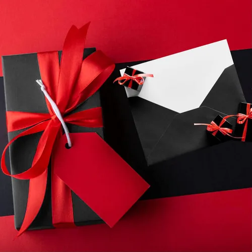 Vista 6 de 100 hojas de papel de seda negro Artdly de 14 x 20 pulgadas, papel de regalo negro a granel para bodas, cumpleaños, proyectos de bricolaje y Navidad