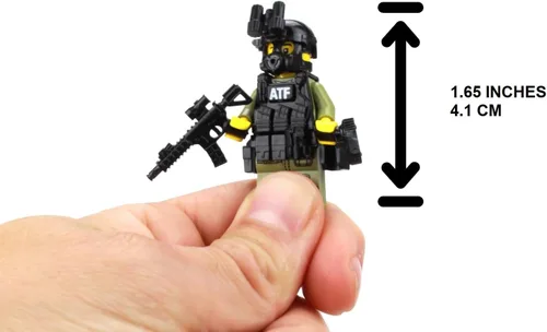 Vista 3 de Battle Brick Coleccionable ATF Special Response Team SRT Officer Custom Collectible Minifigure