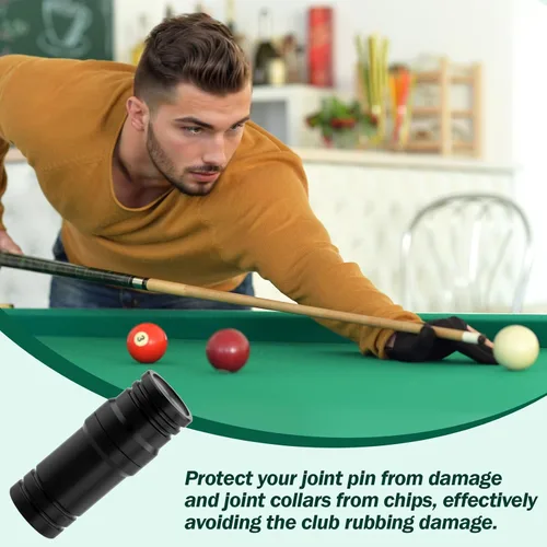 Vista 4 de Juego de protectores de articulaciones, accesorios de billar para taco de billar, proteger el eje y la cabeza, proteger el pasador y la junta
