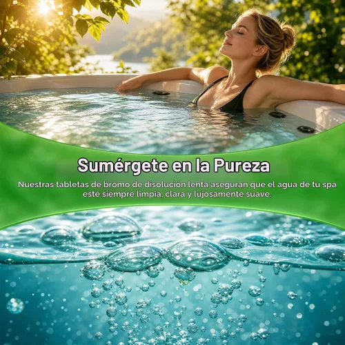 Vista 4 de ClearView Tableta de bromo para spas, tabletas de bromación de 1" para piscinas, 2 libras