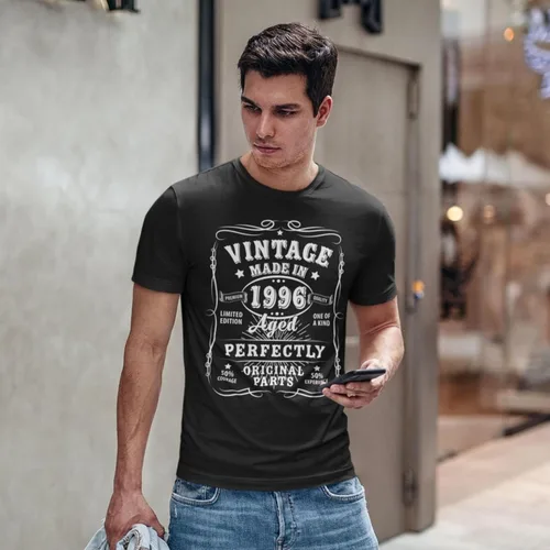 Vista 63 de Camiseta de cumpleaños para hombre, leyendas nacieron en 19XX, camiseta Negro
