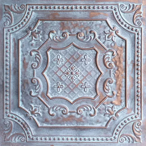 Vista 23 de DCT04 Elizabelthan Shield - Azulejo de techo de PVC de 2 x 2 pies (cubiertas / 200 pies cuadrados), gris pardo antiguo, 50 piezas Antique taupe