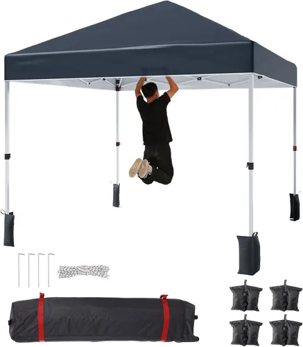 Vista 2 de Tienda de campaña patentada de 10 x 10 pies, toldo portátil para exteriores, viene con bolsa para volante de mano, adecuado para uso en exteriores