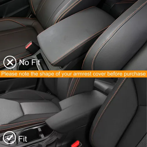 Vista 6 de Funda de reposabrazos de consola central para accesorios Subaru Crosstrek 2018 2019 2020 2021 2022 2023 Impreza 2017-2023 Caja de cubierta