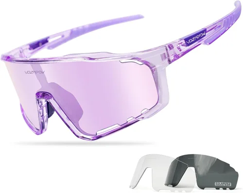 Vista 7 de Gafas de ciclismo fotocromáticas para hombres y mujeres, UV400 gafas de sol deportivas para MTB, equitación, correr, pesca, béisbol