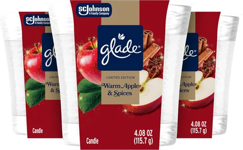Vista 9 de Glade Vela en frasco, pan de jengibre acogedor, 4.08oz., 3