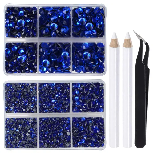 Vista 74 de LPBeads 10000 unidades de diamantes termoadhesivos SS6 amatista con parte trasera plana, gemas de diamantes de imitación de cristal redondas