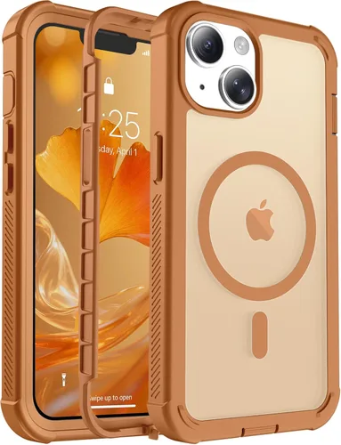 Vista 13 de jaroco - Funda magnética compatible con MagSafe para iPhone 11 de 6.1 pulgadas; protección de grado militar contra caídas, de doble capa