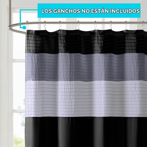 Vista 2 de Espacios cómodos. Cortina de ducha de Windsor Microfibra, añade privacidad, lavable a máquina, certificado OEKO-TEX