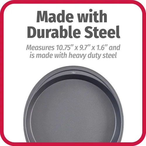 Vista 7 de Good Cook Utensilios Antiadherentes para Hornear, pastel redondo, Gris oscuro