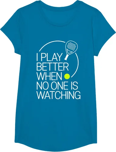 Vista 82 de Camiseta de tenis de pádel I Play Better When No One is Watching