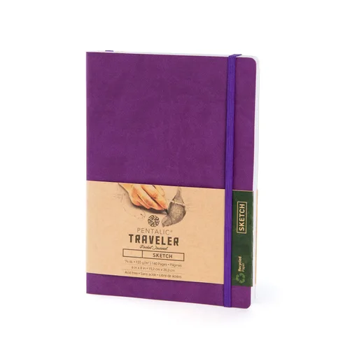 Vista 31 de Cuaderno de bocetos Travelers Dot Grid Pentalic Art, libre de ácidos