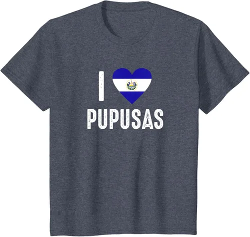 Vista 90 de Camiseta I Love Pupusa from El Salvador