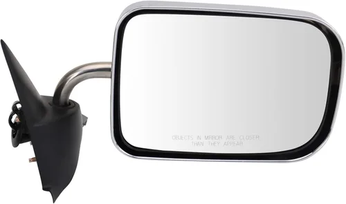 Vista 124 de TRQ Cubierta cromada del espejo manual del lado del pasajero, acabado liso para Volvo VNL 2004-2014
