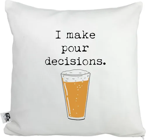 Vista 12 de Moonlight Makers, Craft Beer Makes Me Hoppy, Decorative Pillow Case, 100% Cotton Canvas Pillowcase, Farmhouse Decor, Gift for Home, Funny Design