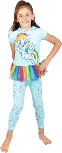 Vista 3 de My Little Pony Rainbow Dash Pinkie Pie - Camiseta y leggings para cosplay para niñas de niños pequeños a niños grandes
