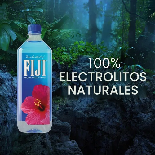 Vista 7 de FIJI Agua embotellada artesanal natural de 1 litro / 33.8 onzas líquidas