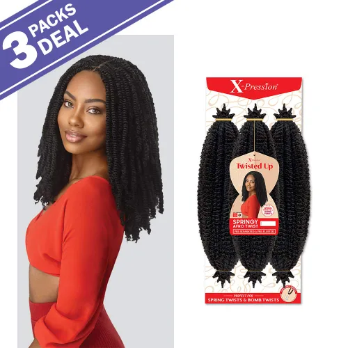 Vista 2 de ¡Ofertas de paquetes múltiples! Outre trenzado sintético – X Pression Twisted Up Spring Aro Twist 16