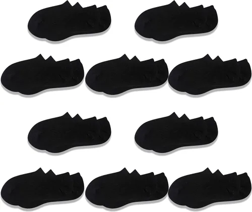 Vista 5 de Cozi Foot 10 pares de calcetines de algodón antideslizantes de corte bajo para niños y niñas