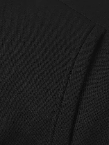 Vista 4 de WDIRARA Sudadera con capucha para hombre con estampado de letras y hombros caídos con cordón de manga larga
