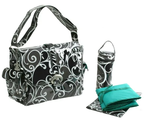 Vista 11 de Kalencom Bolsa de hebilla laminada, pana de chocolate