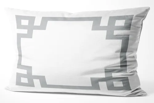 Vista 43 de Funda de almohada rectangular con cremallera en un lado impreso de 12 x 16 pulgadas, color blanco y rosa intenso Rosa fucsia