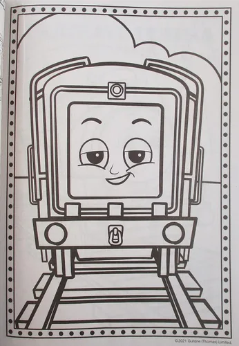 Vista 4 de Thomas Libro para colorear y actividades con amigos - 80 páginas