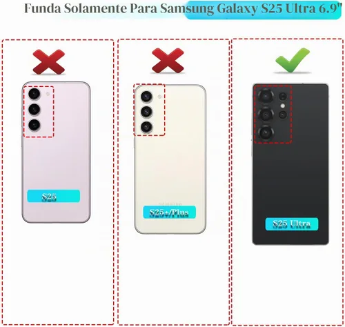 Vista 2 de ONOLA Funda para Samsung Galaxy S25 Ultra con protector de pantalla HD [no compatible con S25 / S25 Plus], funda para teléfono Samsung S25 Ultra