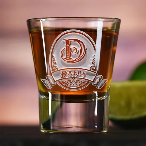 Vista 2 de Vasos de chupito personalizados, grabados (vaso de chupito individual)
