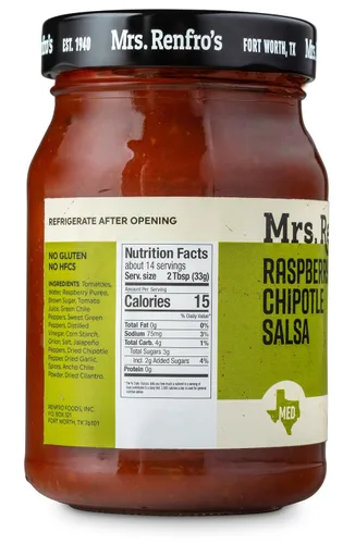 Vista 2 de Mrs. Renfro's Salsa Chipotle Frambuesa 16.0 Oz (Paquete de 3)