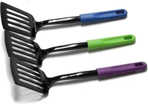 Vista 3 de Chef Craft Basic Nylon Spatula/Turner, 11.5 inch, Blue/Black (Pack of 2)