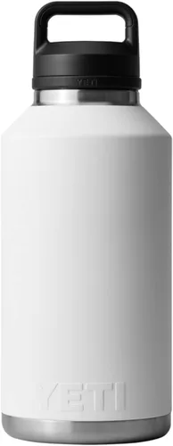 Vista 7 de Yeti Rambler - Termo de 64 onzas, aislado al vacío, de acero inoxidable, con tapa para sorber, color blanco.